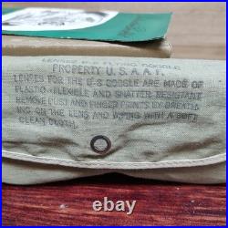 WWII Era Rochester Optical U. S. Army Air Force B-8 Flying Goggles, Lenses & Box