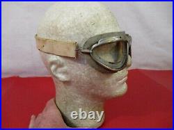 WWII Era US Army Air Force AN6530 Goggles Set withStrap Original Very NICE #1