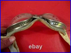 WWII Era US Army Air Force AN6530 Goggles Set withStrap Original Very NICE #1