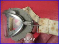 WWII Era US Army Air Force AN6530 Goggles Set withStrap Original Very NICE #1