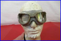 WWII Era US Army Air Force AN6530 Goggles Set withStrap Original Very NICE #2