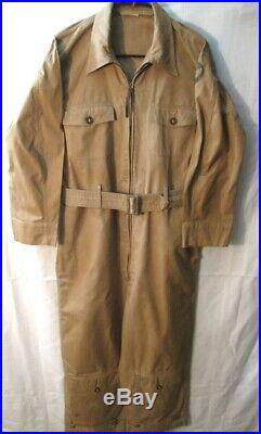 WWII Era USAAF Army Air Force Type AN-S-31 Summer Flying Suit Tan Cotton Sz 38