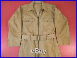 WWII Era USAAF Army Air Force Type AN-S-31 Summer Flying Suit Tan Cotton Sz 38