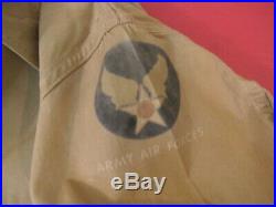 WWII Era USAAF Army Air Force Type AN-S-31 Summer Flying Suit Tan Cotton Sz 38