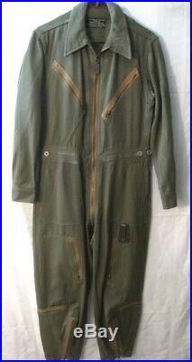 WWII Era USAAF Army Air Force Type L-1 Gabardine Flying Suit OD Green Sm/Reg