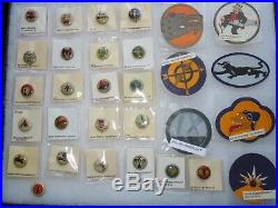 WWII Kellogg's Cereal US Army Air Force Navy Pep Pin Patch Button Collection Lot