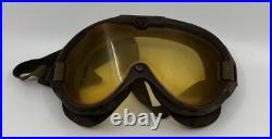 WWII M-1944 US Army Air Forces American Optical Co Sun Wind Dust Aviator Goggles