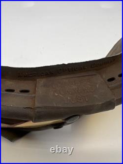 WWII M-1944 US Army Air Forces American Optical Co Sun Wind Dust Aviator Goggles