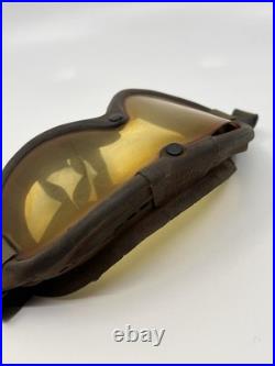 WWII M-1944 US Army Air Forces American Optical Co Sun Wind Dust Aviator Goggles