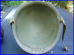 WWII M1 Helmet Schlueter RS/SB 465A AAF Army Air Forces Post war MSA Liner Named