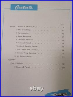 WWII Manual Army Air Forces Training Command Fighter Gunnery 1st Ed 1944 JRR6