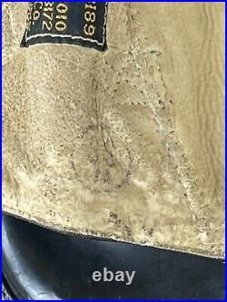 WWII Named Commander Air Force US Army A-11 Leather Selby Shoe Pilot Helmet Lg