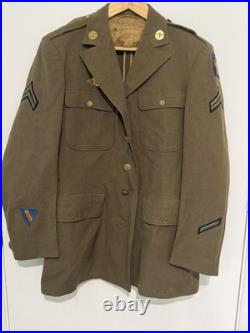 WWII Named US Army Air Forces Dress Coat Albert Q Tyler USSTAF Bomb Specialist