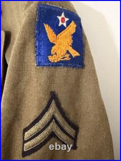 WWII Named US Army Air Forces Dress Coat Albert Q Tyler USSTAF Bomb Specialist