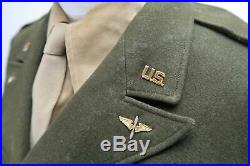 WWII Officer Ike wool jacket dress WWI pilot uniform US Army Air force Corp USAF