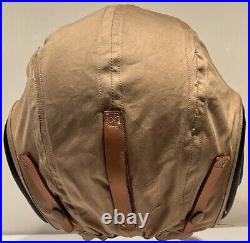 WWII Original US Army Air Forces Pilot Helmet Type AN-H-15 Large Bates Shoe Co