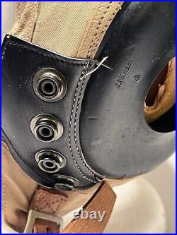 WWII Original US Army Air Forces Pilot Helmet Type AN-H-15 Large Bates Shoe Co