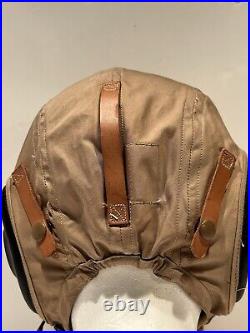 WWII Original US Army Air Forces Pilot Helmet Type AN-H-15 Large Bates Shoe Co