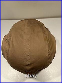 WWII Original US Army Air Forces Pilot Helmet Type AN-H-15 Large Bates Shoe Co