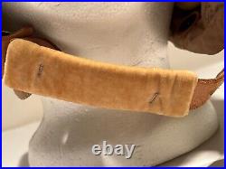 WWII Original US Army Air Forces Pilot Helmet Type AN-H-15 Large Bates Shoe Co