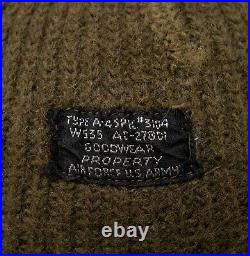 WWII Original US Army Air-force A4 Spec #3104 Watch Cap Mechanics Wool Hat