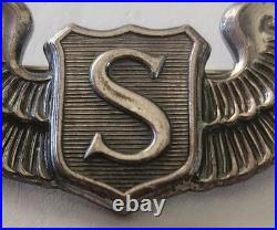 WWII Service Pilot Wing U. S. Army Air Forces Sterling NS Meyer Extremely Rare