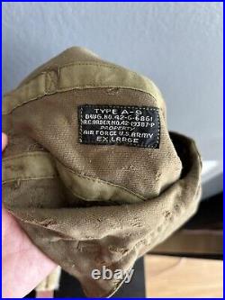 WWII TYPE A-9 AIR FORCE US ARMY SIZE X-Large FLYING HELMET CAP HAT