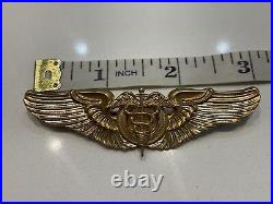 WWII U. S. ARMY AIR FORCE 3 Inch N. S. Meyer NY FLIGHT SURGEON WING Pinback