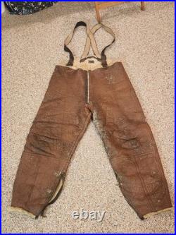WWII U. S. Army Air Forces A-3 Shearling Flight Pants I. Spiewak & Sons Size