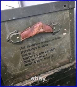 WWII U. S. Army Air Forces Equipment Shipping Trunk Spec No. 40340 Herkert