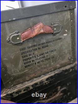 WWII U. S. Army Air Forces Equipment Shipping Trunk Spec No. 40340 Herkert