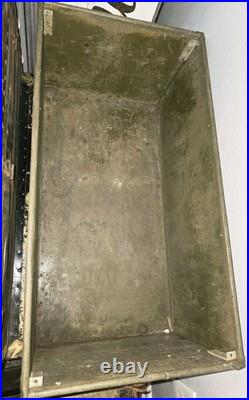 WWII U. S. Army Air Forces Equipment Shipping Trunk Spec No. 40340 Herkert