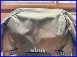 WWII U. S. Army Air Forces Named to PFC E. Vaux (Jacket. Flag. Musette Bag)