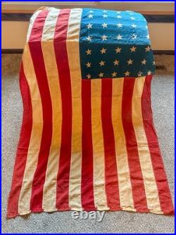 WWII U. S. Army Air Forces Named to PFC E. Vaux (Jacket. Flag. Musette Bag)