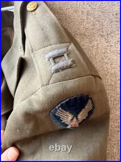 WWII U. S. Army Air Forces Officer Dress Uniform Jacket with Bullion Patch