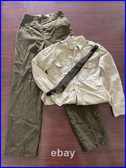 WWII U. S. Army Air Forces, Officer's Uniform Set of 3 pants shirt and tie
