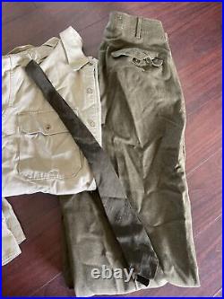 WWII U. S. Army Air Forces, Officer's Uniform Set of 3 pants shirt and tie