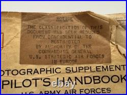 WWII U. S. Army Air Forces Photographic Supplement Pilot's Handbook North Atlan