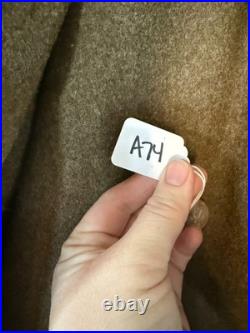 WWII U. S. Army Enlisted Mans Wool Overcoat 36R Olive Drab US Army Air Force