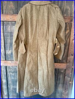 WWII U. S. Army Enlisted Mans Wool Overcoat 36R Olive Drab US Army Air Force