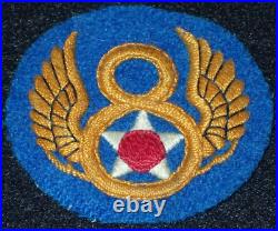 WWII US 8th Army Air Force SSI Shoulder Patch English Made Great Variation, Fine