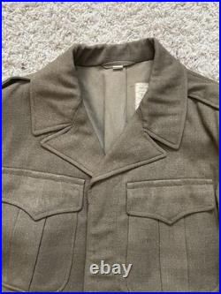 WWII US 8th Army Air Forces Ike Jacket Uniform WW2 Sz 36R Wool Patches