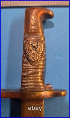 WWII US 9th Army Air Force Kitzingen Base Letter Opener Faye Waggoner