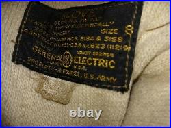 WWII US AAF Army Air Force F2 Electrically Heated Leather Flying Gloves #1