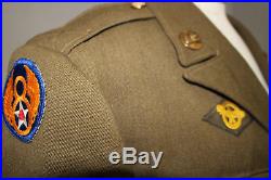 WWII US ARMY 8th AIR FORCE AIRCREW BRITISH MADE UNIFORM GROUPING