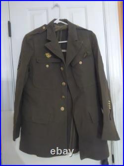 WWII US ARMY AIR CORPS FORCE WOOL UNIFORM STAFF SERGEANT Jacket 40R
