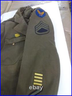 WWII US ARMY AIR CORPS FORCE WOOL UNIFORM STAFF SERGEANT Jacket 40R
