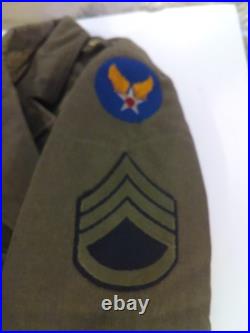 WWII US ARMY AIR CORPS FORCE WOOL UNIFORM STAFF SERGEANT Jacket 40R