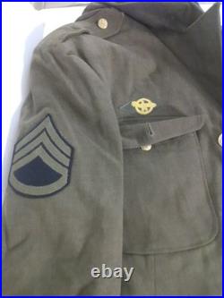 WWII US ARMY AIR CORPS FORCE WOOL UNIFORM STAFF SERGEANT Jacket 40R