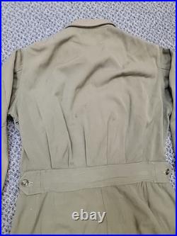 WWII US ARMY AIR FORCE USAAF TYPE L-1 FLYING LIGHT GABARDINE FLIGHT SUIT Medium